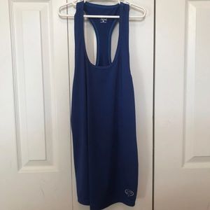 Dark Blue Racerback Tank Top